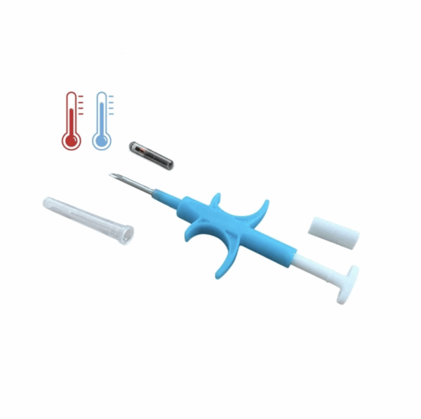 134,2 kHz Tier-ID-Mikrochip-Haustier-Tag 2,12x12mm RFID-Temperatur ISO11784/5 FDX-B Glasrohr-Thermo-Chip-Implantat für Katzen